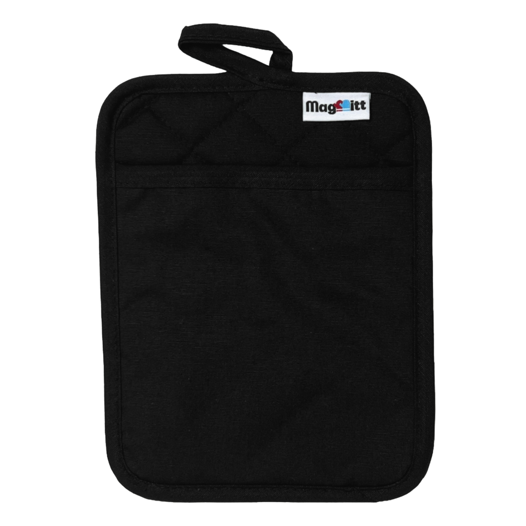 Black Hot Pad with a MagMitt logo on a white background